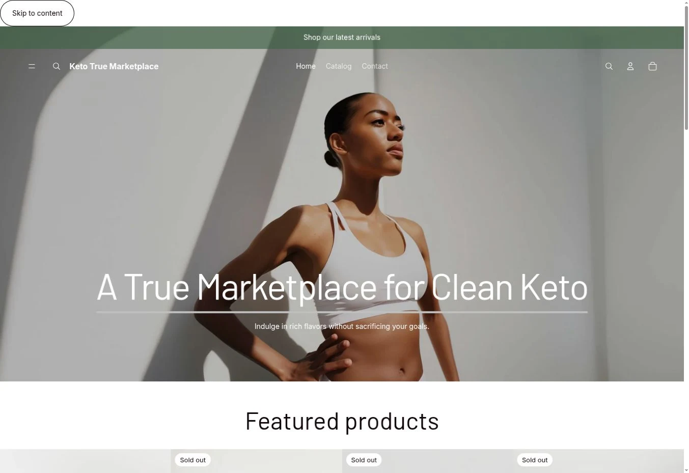 KetoTrue online storefront